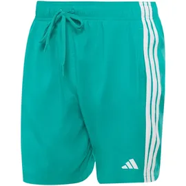 adidas 3-Streifen Badeshorts Equipment Green/White L