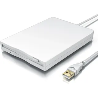CSL Diskettenlaufwerk, USB 1.1, Externes USB Floppy Laufwerk FDD 1,44MB (3,5) für PC & Mac