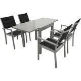 Freital Handels GmbH Garnitur 5-tlg. Schwarz/Grau