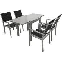 Freital Handels GmbH Garnitur 5-tlg. Schwarz/Grau