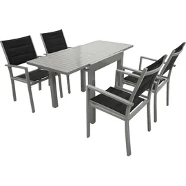 Freital Handels GmbH Garnitur 5-tlg. Schwarz/Grau