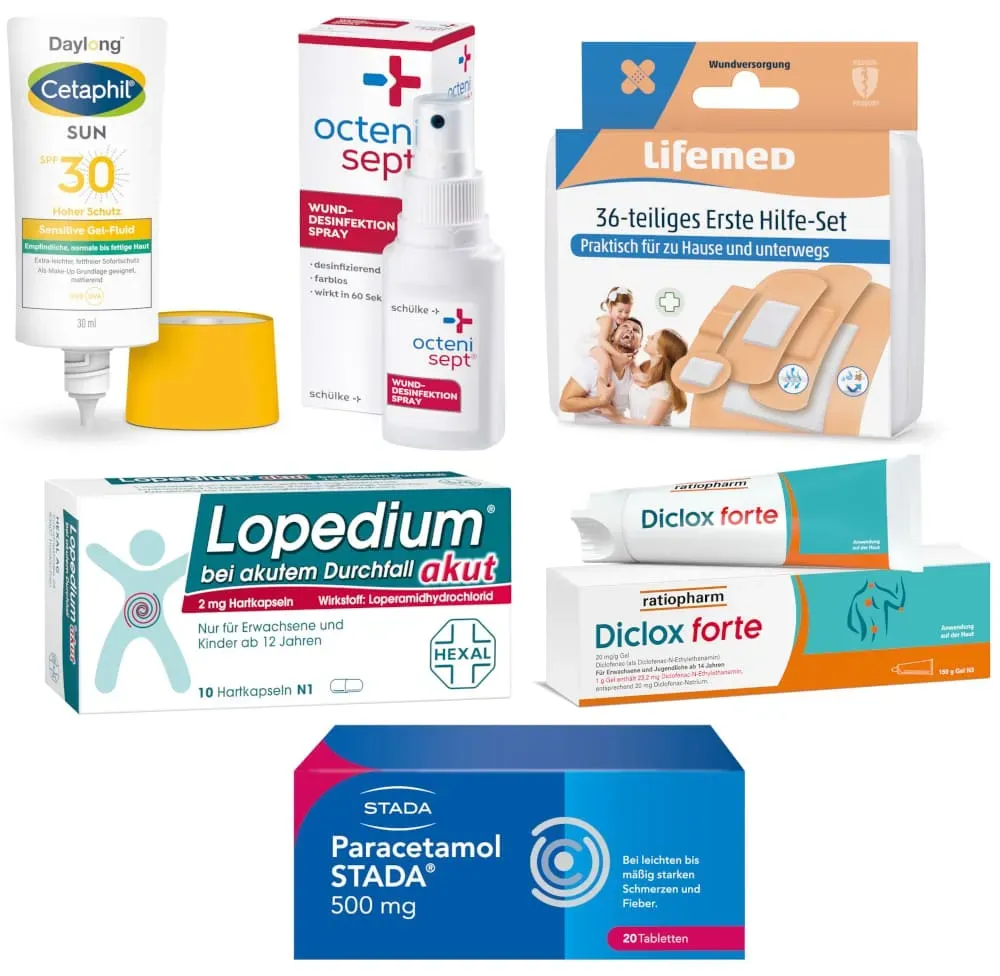 Reiseapotheke sicher unterwegs 1 Sparset