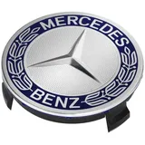 Mercedes-Benz Radnabenabdeckung Stern mit Lorbeerkranz blau A17140001255337