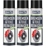 Everfix Bremsenreiniger Spray (3 x 500 ml) Bremsen und Teilereiniger - Reiniger ohne Aceton