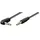 MicroConnect Audiokabel mini-phone 3,5 mm gewinkelt/gerade 1 m Schwarz