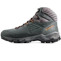 Mammut Mercury IV Mid LTH Men | Wanderschuhe für Herren, Trekkingschuhe mit Vibram Sohle, Outdoor Schuhe, Leichte Bergschuhe, Freizeitschuhe für Hiking und Trekking | Black-Hot Red, 7.5