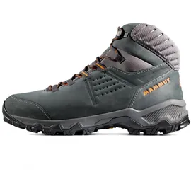 Mammut Mercury IV Mid LTH Men | Wanderschuhe für Herren, Trekkingschuhe mit Vibram Sohle, Outdoor Schuhe, Leichte Bergschuhe, Freizeitschuhe für Hiking und Trekking | Black-Hot Red, 7.5