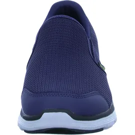 SKECHERS Herren Flex Advantage 4.0 Tuscan Sneaker, Navy Mesh Pu Lime Trim, 45 EU