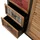 Mendler Apothekerkommode HWC-O63 Schrank 80x91x40cm Schwarz