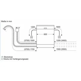 Siemens iQ300 SN63EX27BE Einbau-Geschirrspüler (vollintegrierbar, 598 mm breit)