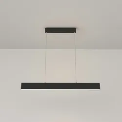 Maytoni Moderne LED-Hängeleuchte, schwarz, Lichtausrichtung nach oben und unten, 100 cm hoch, höhenverstellbar, 23W 220-240 V