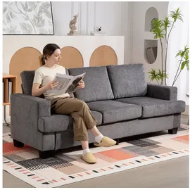 Homcom 3-Sitzer-Sofa-213L x 82B x 90H cm-Grau | Gr.: onesize