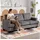 Homcom 3-Sitzer-Sofa-213L x 82B x 90H cm-Grau | Gr.: onesize