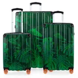 Hauptstadtkoffer Hartschalen-Trolley Q-Damm, 4 Rollen, 3er Koffer-SET, TSA, ineinander Stapelbar bunt