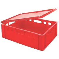 Proregal Eurobehälter Fleischerkasten E2 mit Auflagedeckel HxBxT 20x40x60cm |