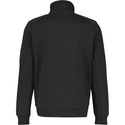 Sweatjacke LERROS "LERROS Sweatjacke in Struktur-Mix-Qualität", Herren, Gr. L, schwarz, 70% Baumwolle, 30% Polyester, Sweatjacken