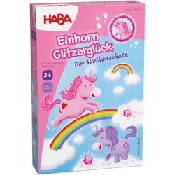 Spiel HABA "Einhorn Glitzerglück Wolkenschatz", bunt, Spiele, Jungen, Holz, Kunststoff, Pappe, Made in Germany