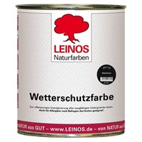 Leinos Wetterschutzfarbe auf Ölbasis 850 Anthrazitgrau - 0,75 l Dose