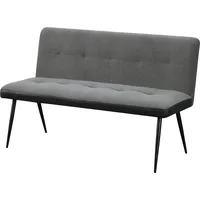 Hti-Living HTI-Living, Sitzbank, Bank 3-Sitzer Anthrazit/Grau Joschka (140 cm)