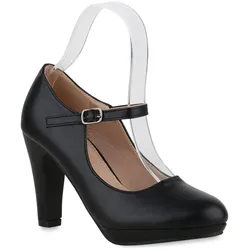 Damen Mary Janes in Schwarz