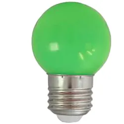 LED-Leuchtmittel - G45 - E27 - 1W - Kugellampe - Grün