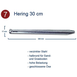 Outdoor International Heringe - Zeltnägel - Erdnägel - Zeltheringe -Aluheringe -Felsbodenheringe TOP ! Art: 7 - Hering 30 cm, Stückzahl: 70