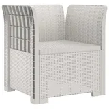 vidaXL 1-Sitzer Sessel 1 x 1 x 1 cm Weiß