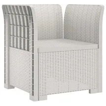 vidaXL 1-Sitzer Sessel 1 x 1 x 1 cm Weiß