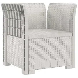 vidaXL 1-Sitzer Sessel 1 x 1 x 1 cm Weiß