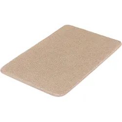 Badematte »Super Soft«, rutschhemmend beschichtet, fußbodenheizungsgeeignet-strapazierfähig, Badteppich, Uni Farben, besonders flauschig & weich, waschbar, 34891346-14 taupe 1 St.