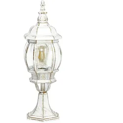 Licht-Erlebnisse Wandlampe Vintage Salzburg XL Landhaus in Gold Antik E27 Tiffany Stil Außenleuchte Garten Balkon, CX1203-39XL