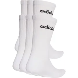 adidas Linear Crew Socken 6er Pack Schwarz/Weiß 46-48