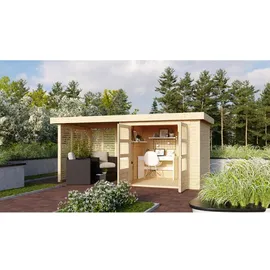 Karibu Gartenhaus 2,42 x 2,17 m Natur