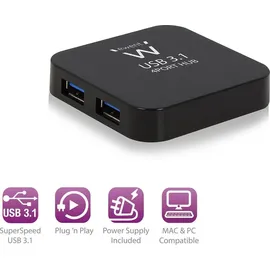 ewent EW1134 USB Hub USB (3.1 Gen1