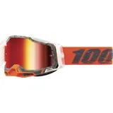 100% Racecraft 2 Wintersportbrille Grau, Orange Unisex, Transparent