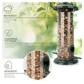 wildtier liebe wildtier Futtersäule für Samen, Körner & Kerne 23,5cm, Grün