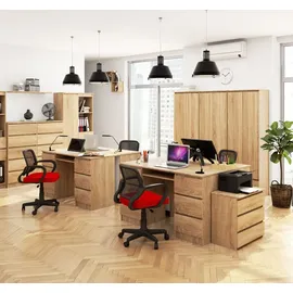 akord furniture factory AKORD A11 Sonoma-Eiche mit 6 Schubladen B135 x H77 x T50 cm