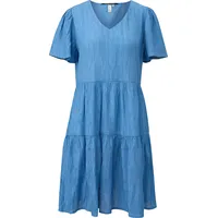 QS Minikleid Knielanges Stufenkleid Blau 44