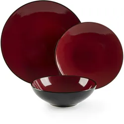 Excelsa Geschirrset 18-Teiliges Japan Keramik Rot