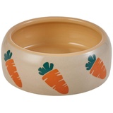 Nobby Keramik Futtertrog CARROT beige orange Ø 14,5 500 ml Größe L