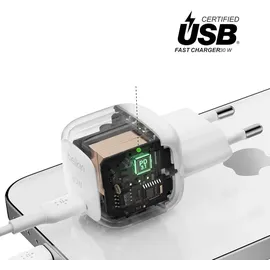 Belkin Netzladegerät USB-C 30W PD & PPS Techn. weiß WCA008kqWH