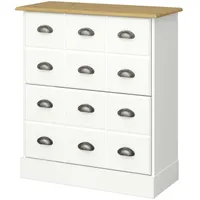 VCM ebuy24 Schuhschrank 2 Klapptüren Weiß,