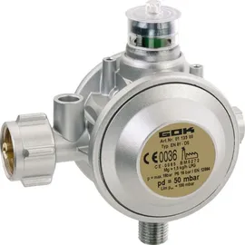 GOK Niederdruckregler für Gewerbe 1,5kg/h 50mbar