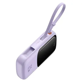 Baseus Qpow Pro+ 10000mAh Powerbank 22.5W USB-C/USB-A mit Kabel - Violett
