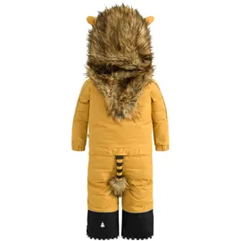 WeeDO Schneeoverall "LIODO", Jungen, Gr. 116/128, braun (golden braun, schwarz), Obermaterial: 100% Polyester; Innenfutter: 100% Polyester; Füllung: 100% Polyester; Ärmelfutter: 100% Polyamid, Langarm, Overalls, Hochfunktionaler Schneeanzug