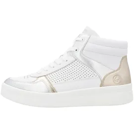 REMONTE Damen D0J70 Sneaker High, Weiss 82, 38 EU