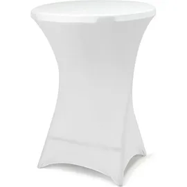 VCM Stretch-Husse für Stehtisch Stretch 80 x 80 x 110 cm weiss