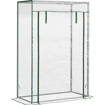 Outsunny Gewächshaus Stahl Transparent PE-Gitterfolie 100 m2