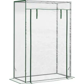 Outsunny Gewächshaus Stahl Transparent PE-Gitterfolie 100 m2