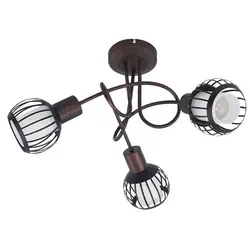 Lindby - Solm 3 Deckenleuchte Rost